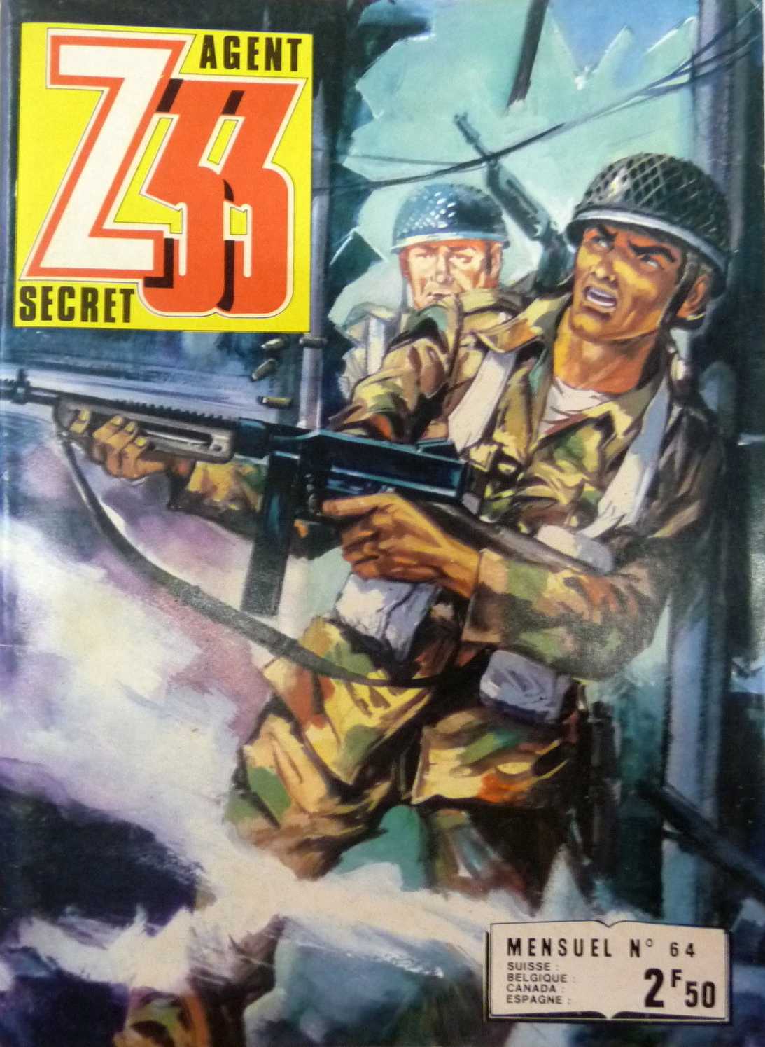 Scan de la Couverture Z 33 Agent Secret n 64